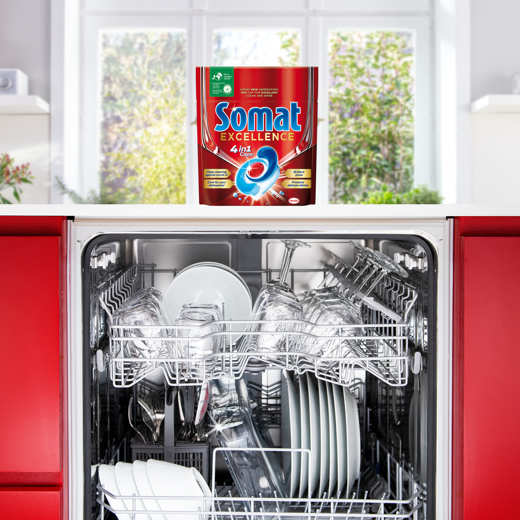 Таблетки для посудомоечных машин Somat Excellence, 65 шт. (862147) - фото 6