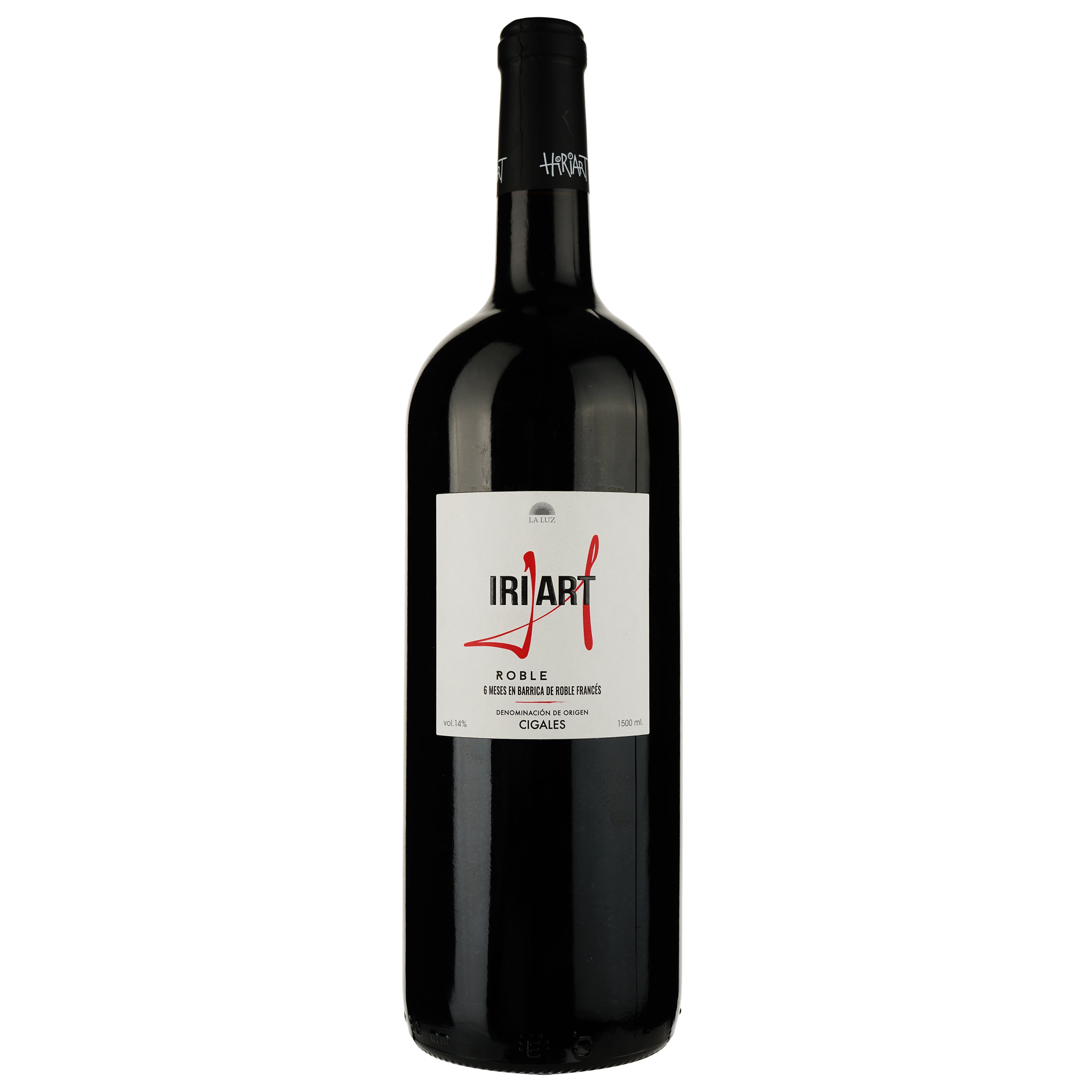 Вино Hiriart Tinto Roble D.O. Cigales красное сухое 1.5 л - фото 1