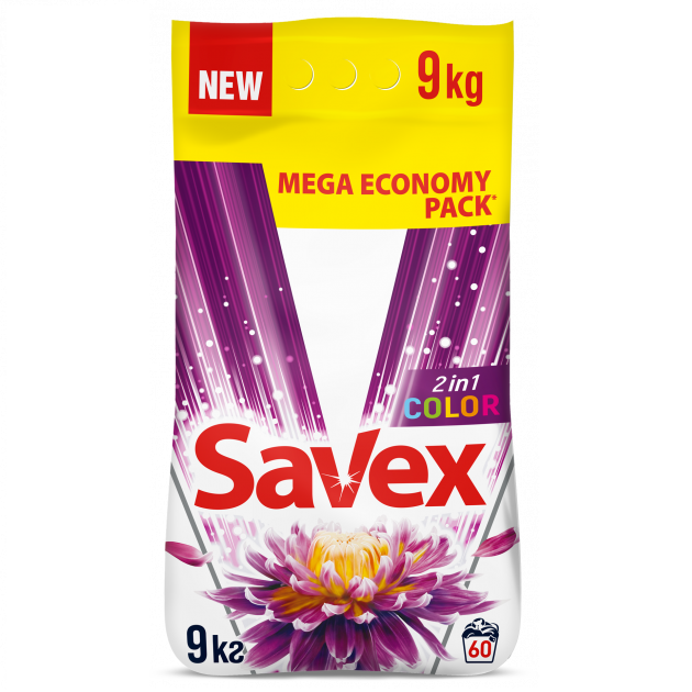 Пральний порошок Savex 2в1 Color, 9 кг (68715) - фото 1