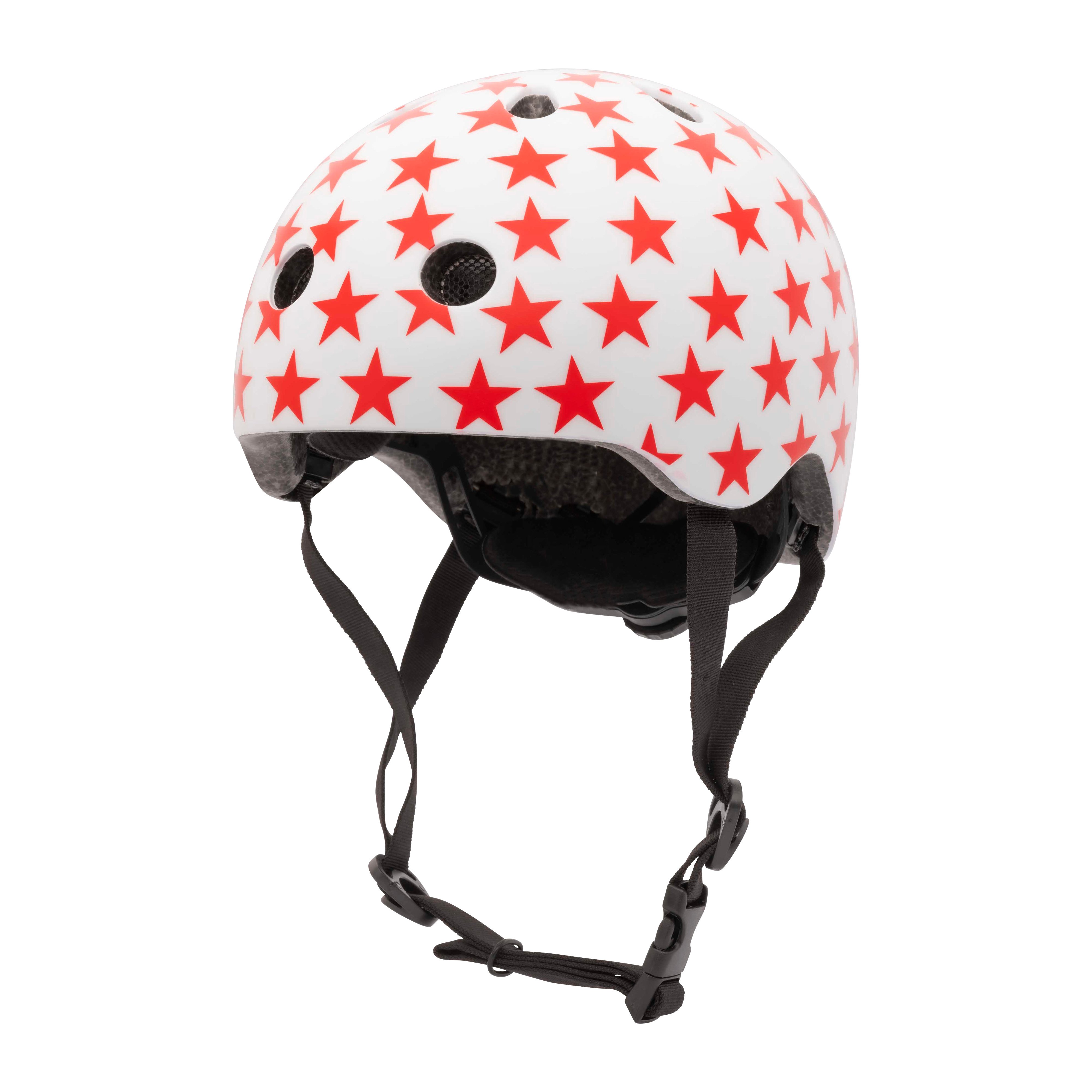 Велосипедный шлем Trybike Coconut, 44-51 см, белый с красным (COCO 4XS) - фото 1