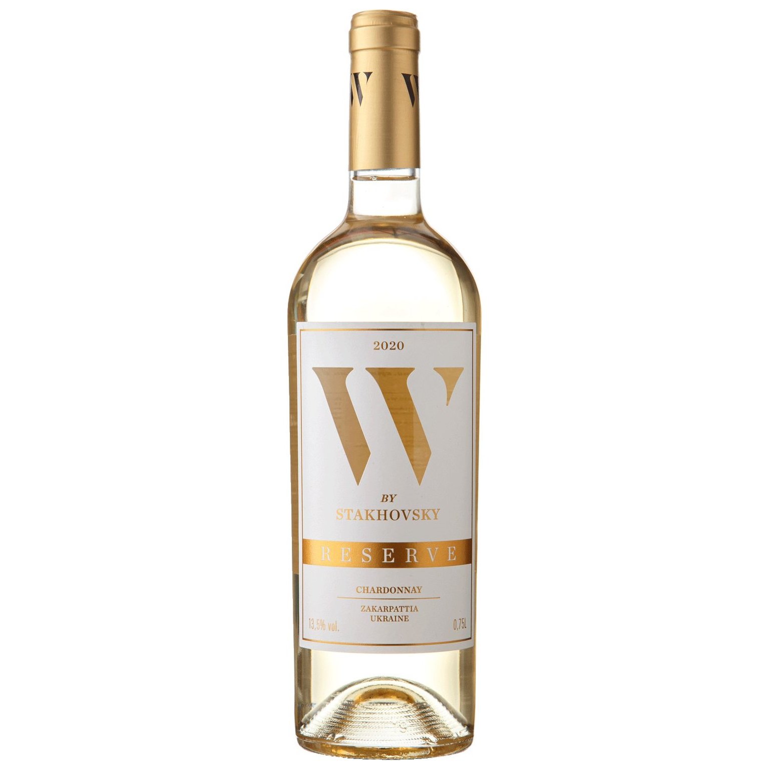 Вино W by Stakhovsky Wines Шардоне Резерв, белое, сухое, 0,75 л (W7713) - фото 1
