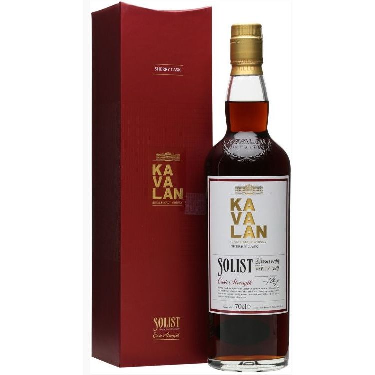 Виски Kavalan Solist Sherry Cask Single Malt Taiwan Whisky 58.6% 0.7 л в подарочной упаковке - фото 1