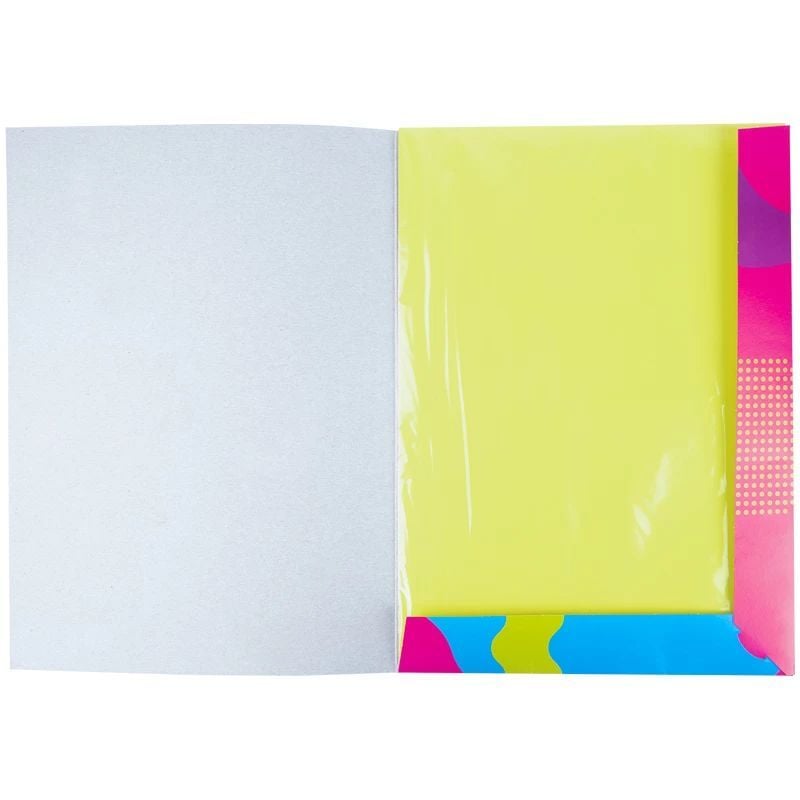 Бумага цветная Kite Fantasy неоновая А4 10 листов 5 цветов (K22-252-2) - фото 3