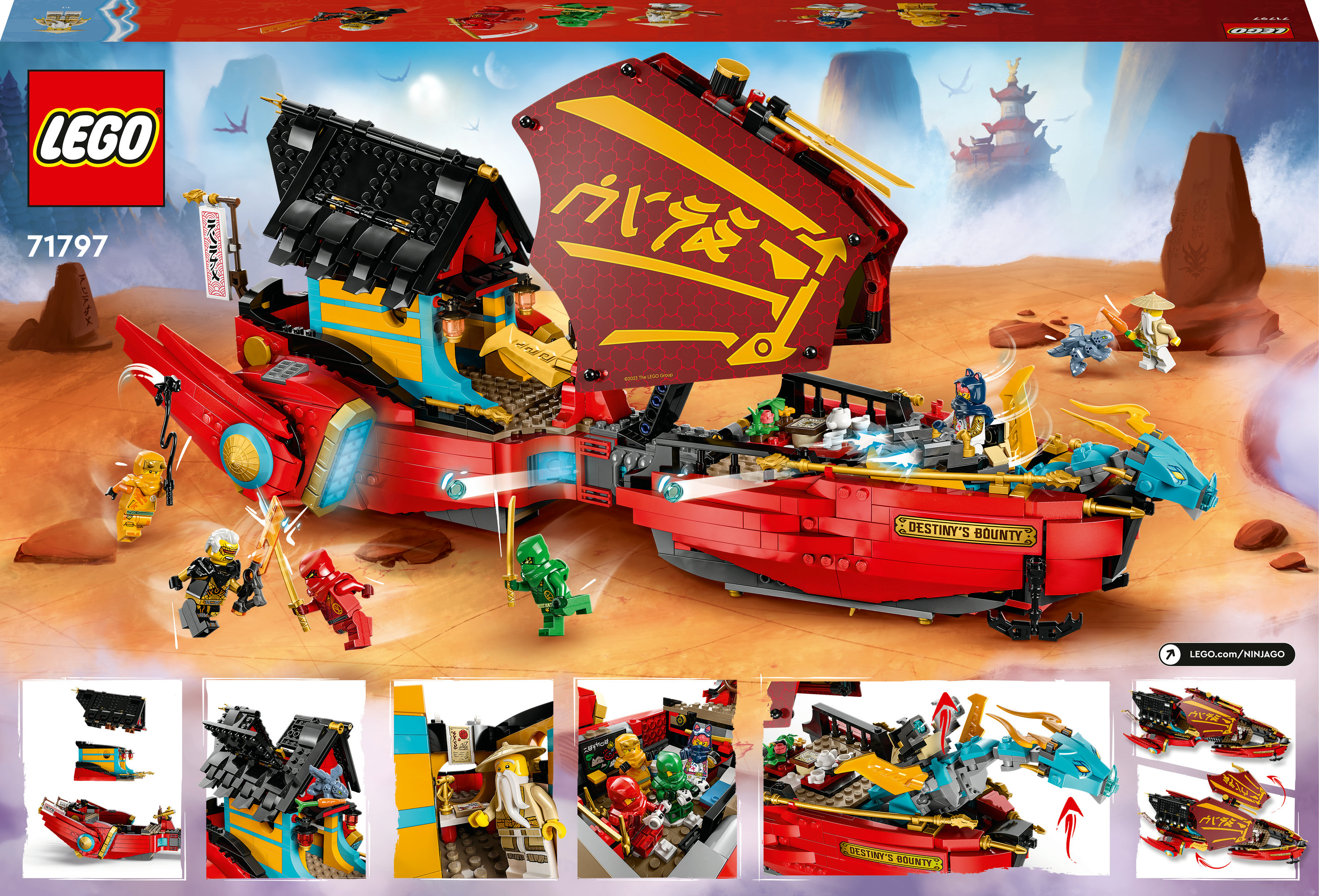 Конструктор LEGO Ninjago Дар судьбы - гонки со временем, 1739 деталей (71797) - фото 9