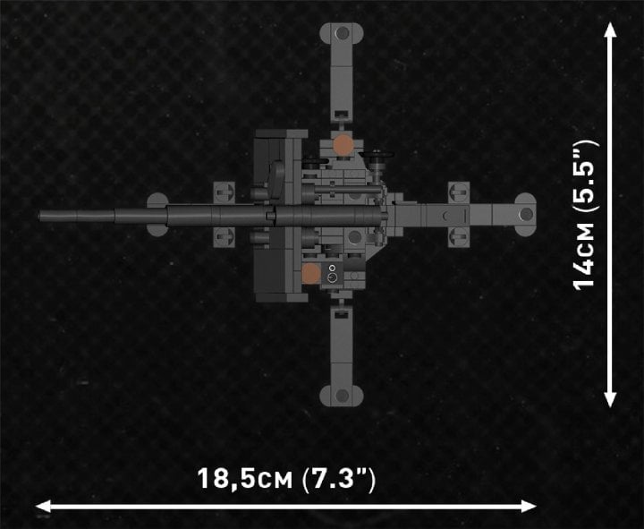 Конструктор Cobi Company of Heroes 3 Зенітна гармата FlaK 88-мм, масштаб 1:35, 225 деталей (COBI-3047) - фото 6