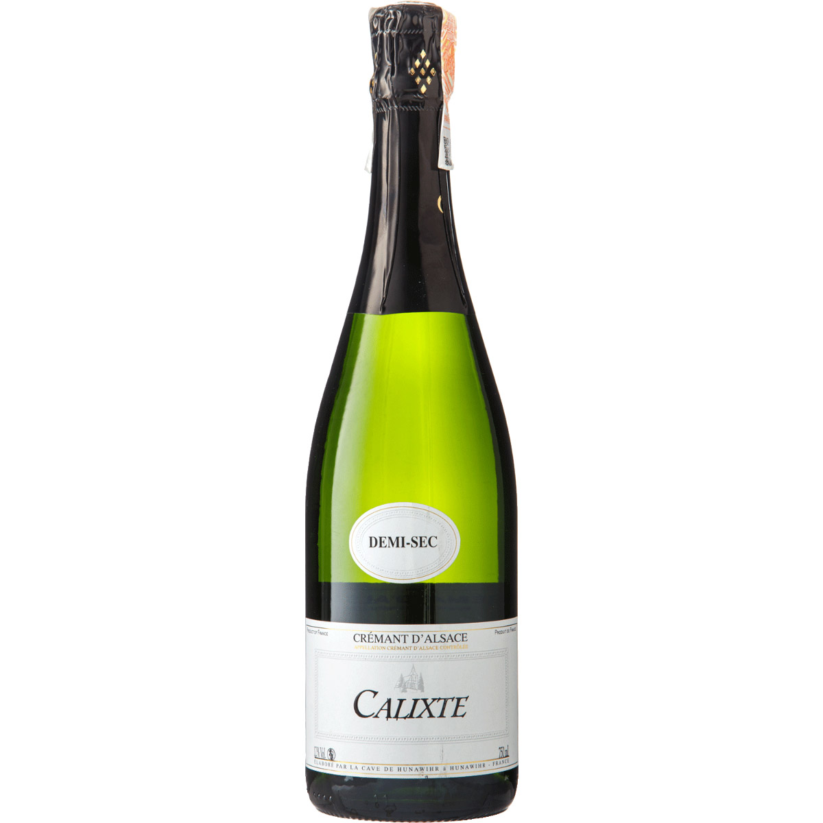 Вино игристое Hunawihr Cremant Calixte Demi-Sec Blanc белое полусухое 0.75 л - фото 1