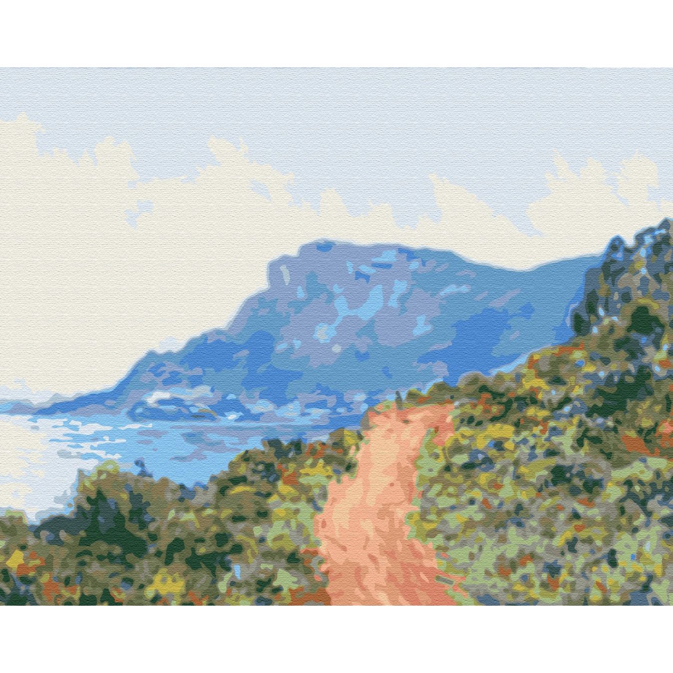 Картина по номерам Горная дорога в Монако. Клод Моне Brushme 40х50 см разноцветная 000152828 - фото 1
