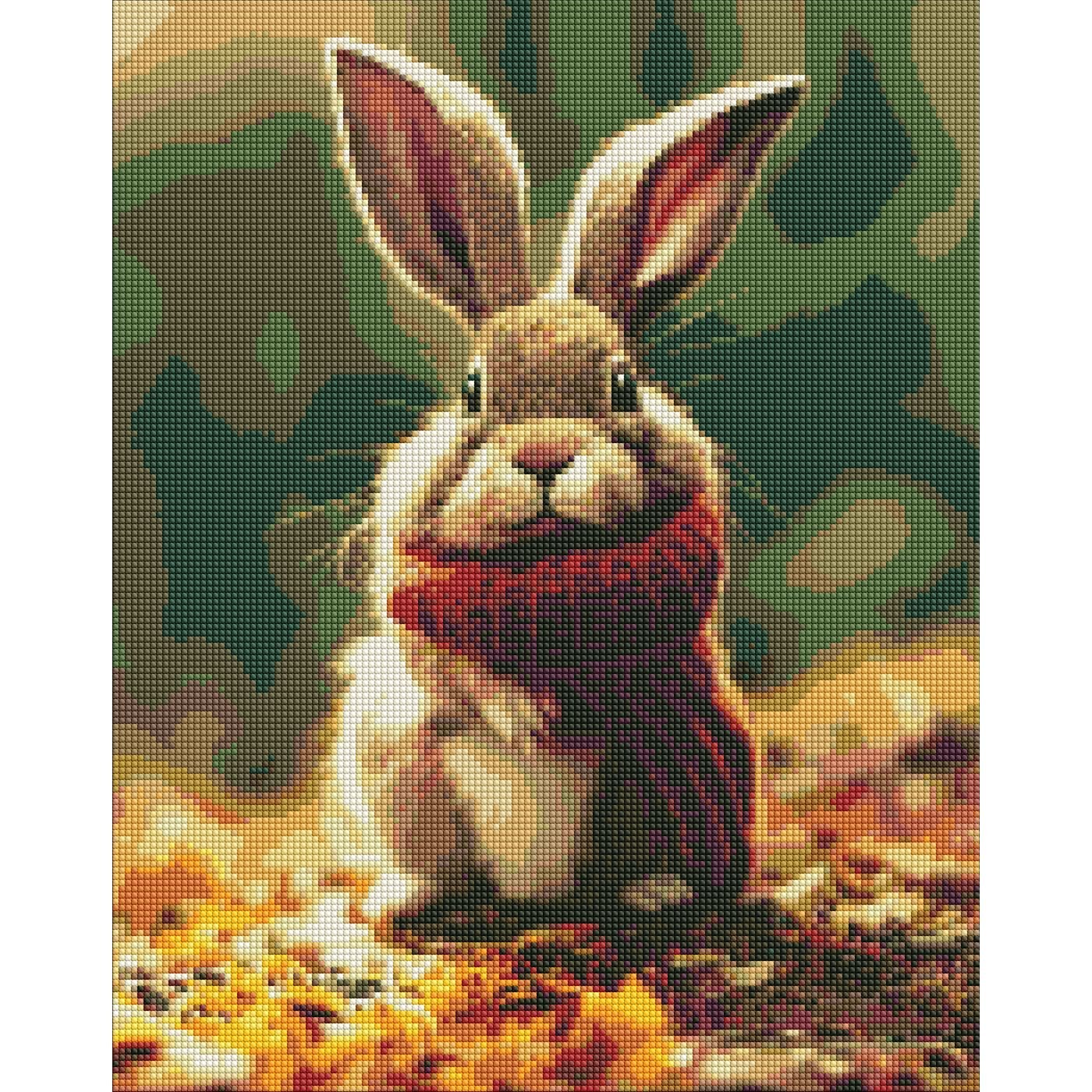 Набір з алмазною мозаїкою Ідейка Маленький кролик у лісі, 50х40 см (AMO7355) - фото 1