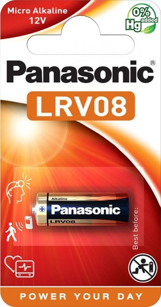 Батарейка Panasonic 12V LRV08 Micro Alkaline, 1 шт. (LRV08L/1BE) - фото 1