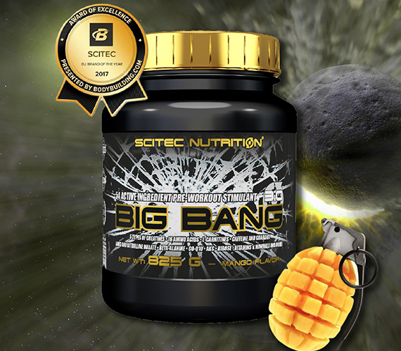 Передтренік Scitec Nutrition Big Bang 3.0 Mango 825 г - фото 2
