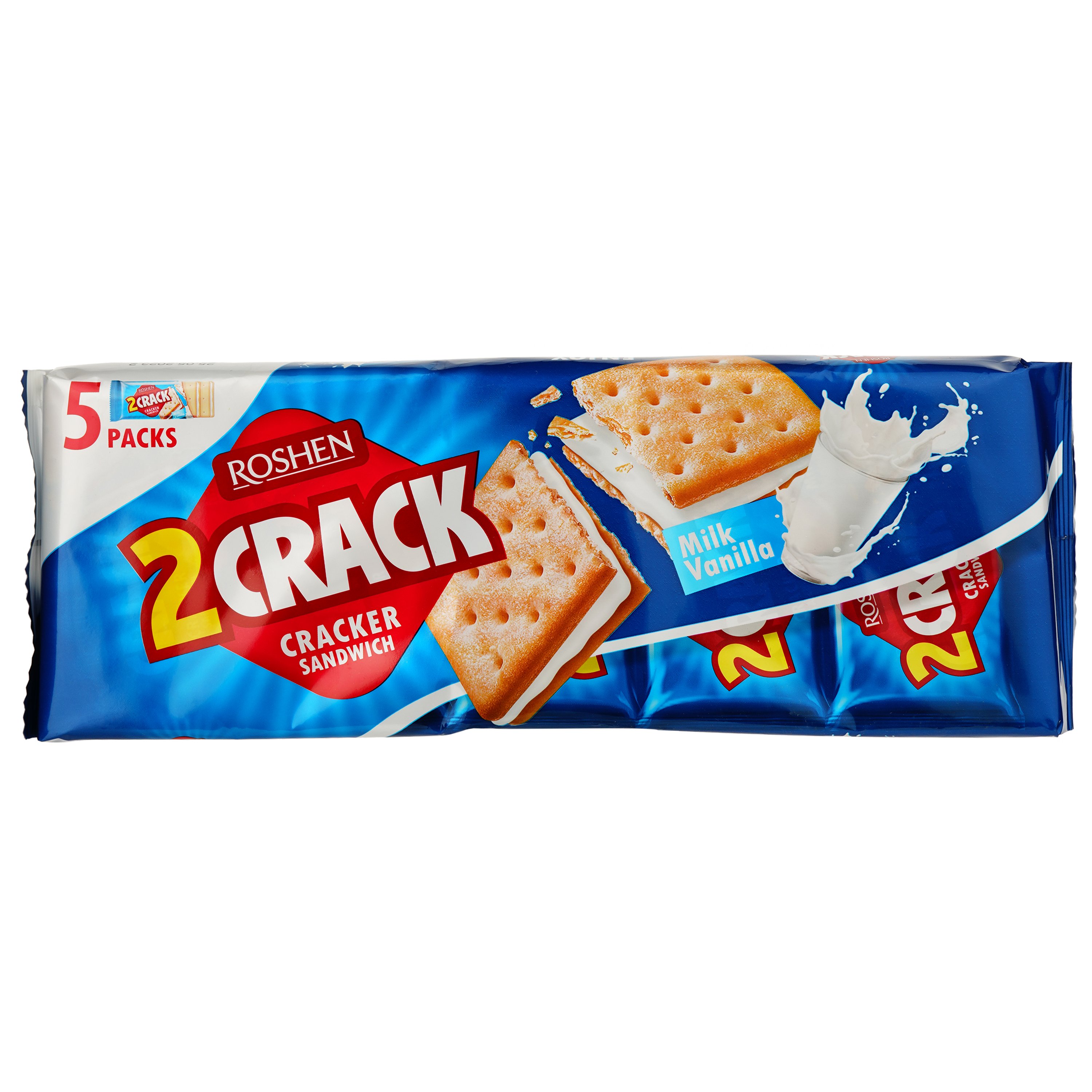 Крекер Roshen 2 Crack з молочно-ванільною начинкою 235 г (837361) - фото 2
