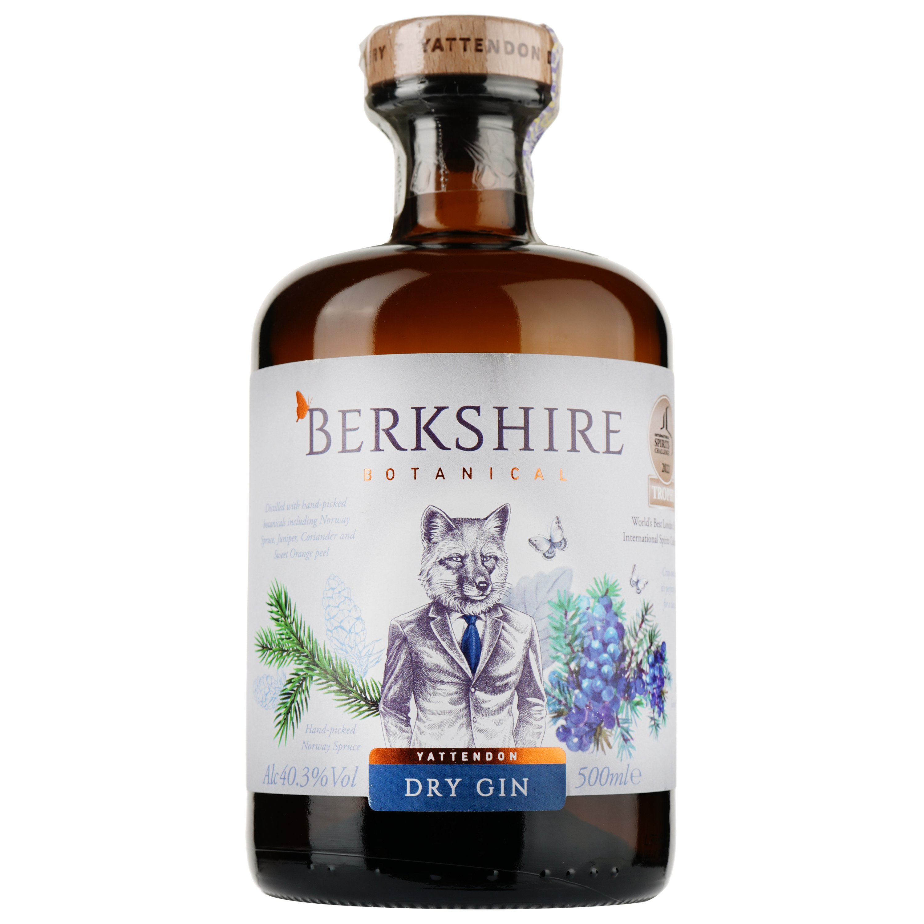 Джин Berkshire Botanical Dry Gin, 40,3%, 0,5 л - фото 2