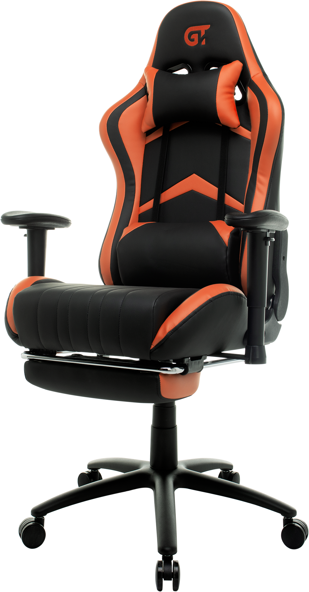 Геймерське крісло GT Racer чорне з помаранчевим (X-2534-F Black/Orange) - фото 3