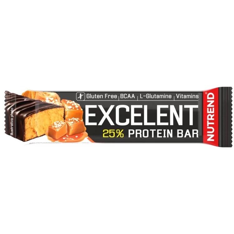 Батончик протеиновый Nutrend Excelent Protein Bar соленая карамель 85 г - фото 1