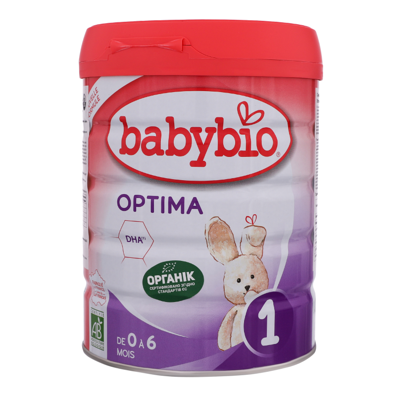 Органічна молочна суміш BabyBio Optima 1, для дітей 0-6 міс., 800 г - фото 1