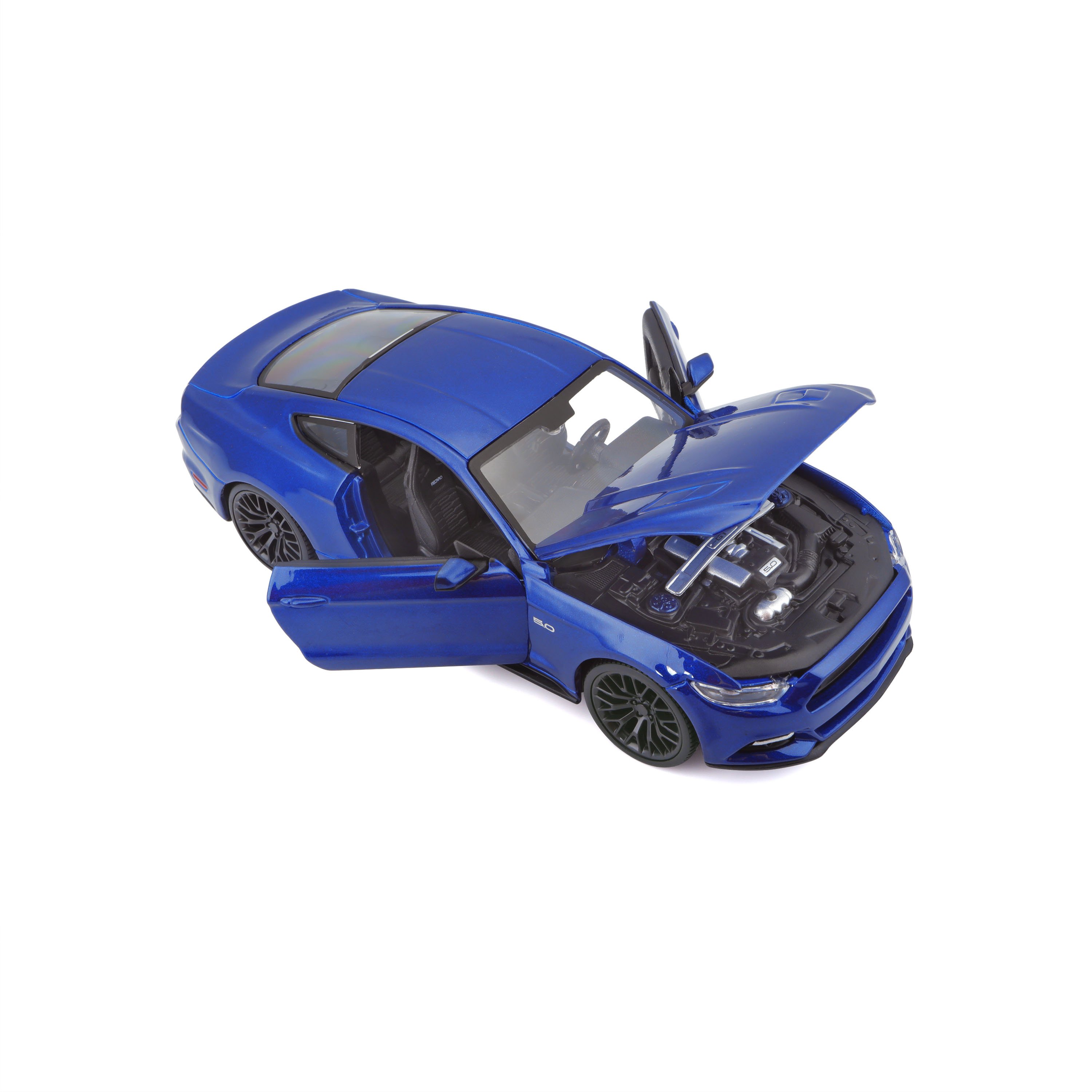 Игровая автомодель Maisto Ford Mustang GT 2015, синий, 1:24 (31508 blue) - фото 4