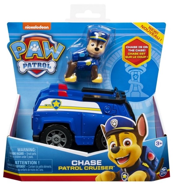 Набор Spin Master Paw Patrol Базовый автомобиль с фигуркой Гонщика, синий (SM16775/9900) - фото 1