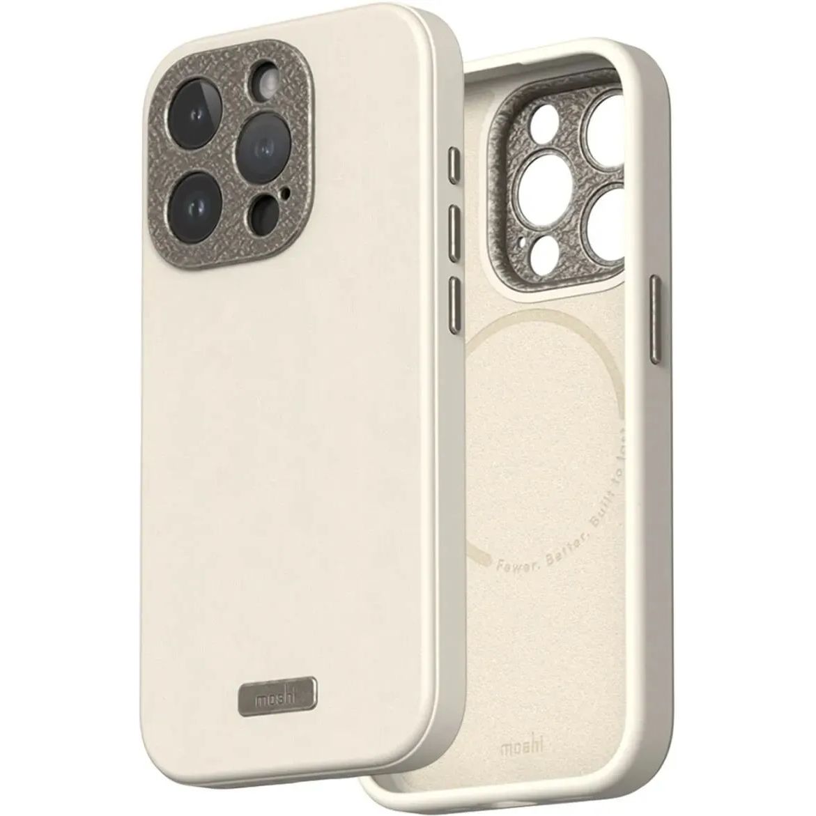 Чохол-накладка Moshi Napa Slim Hardshell Case Eggnog White для iPhone 15 Pro - фото 1