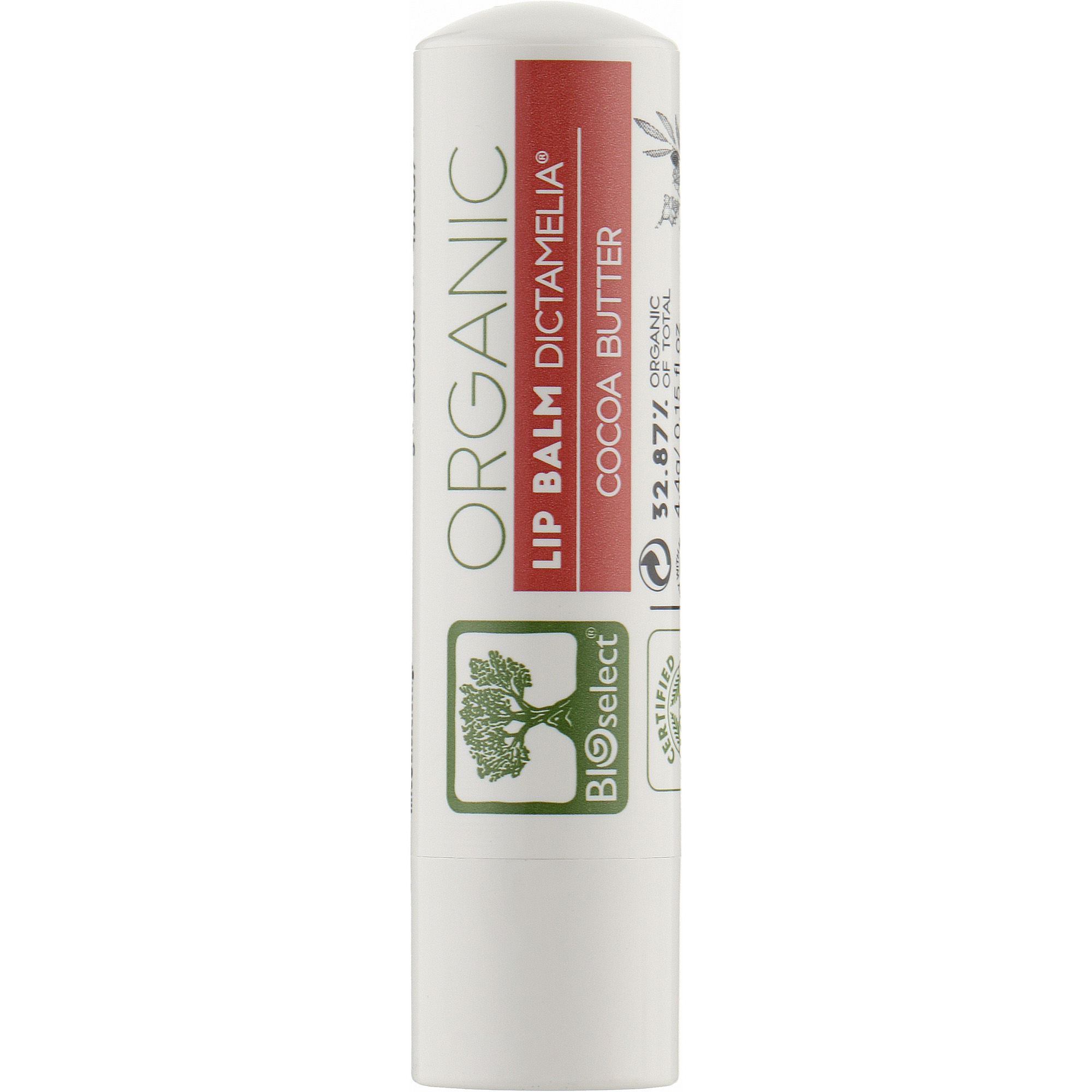 Бальзам для губ BIOselect Lip Balm Dictamelia Cocoa Butter 4.4 г - фото 1