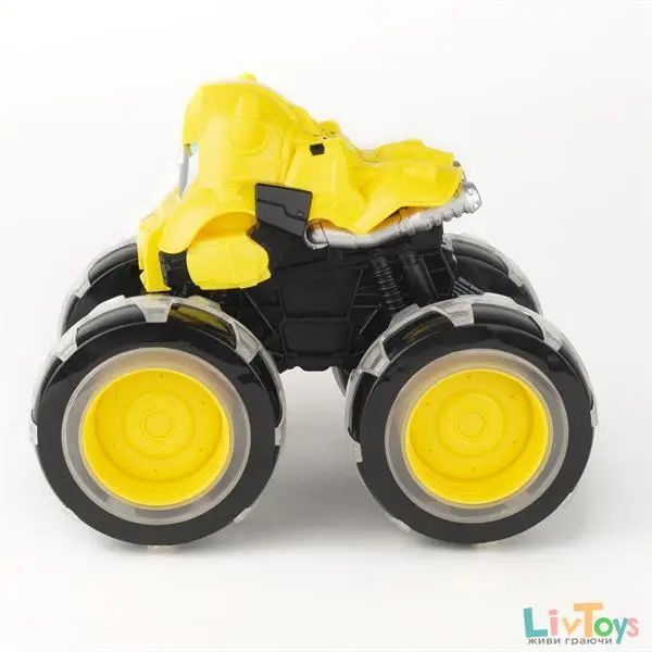 Іграшкова машинка John Deere Kids Monster Treads Бамблбі з великими колесами що світяться (47422) - фото 3