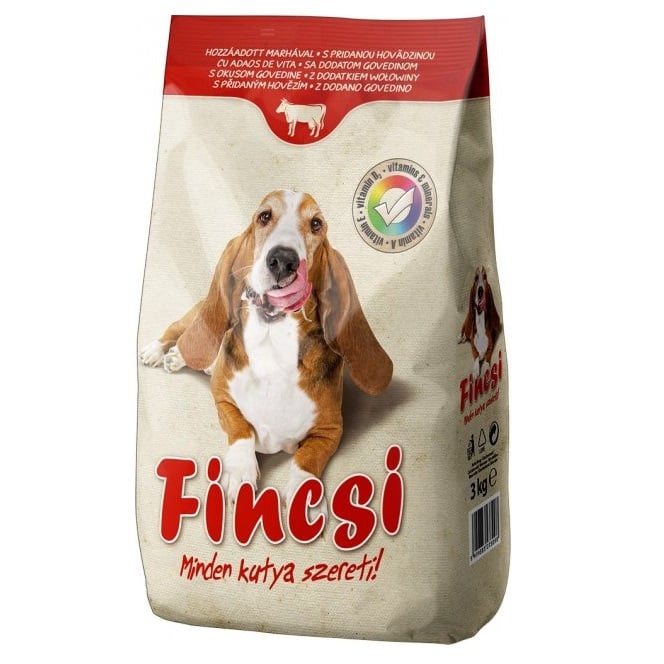 Сухой корм для взрослых собак Fincsi, с говядиной, 3 кг - фото 1