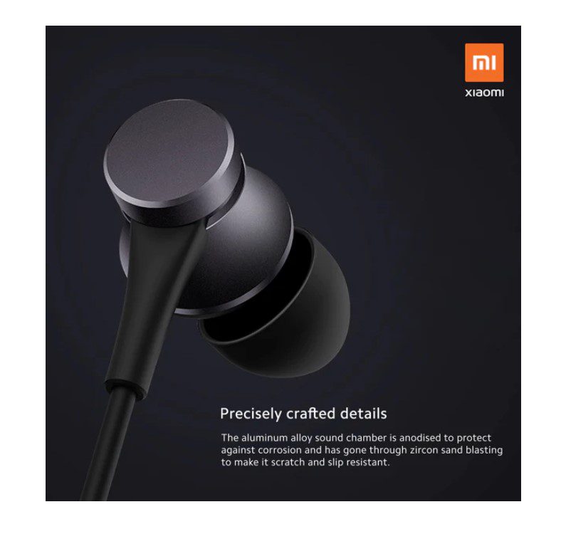 Наушники Xiaomi Mi-Earphones Basic Black с микрофоном - фото 6