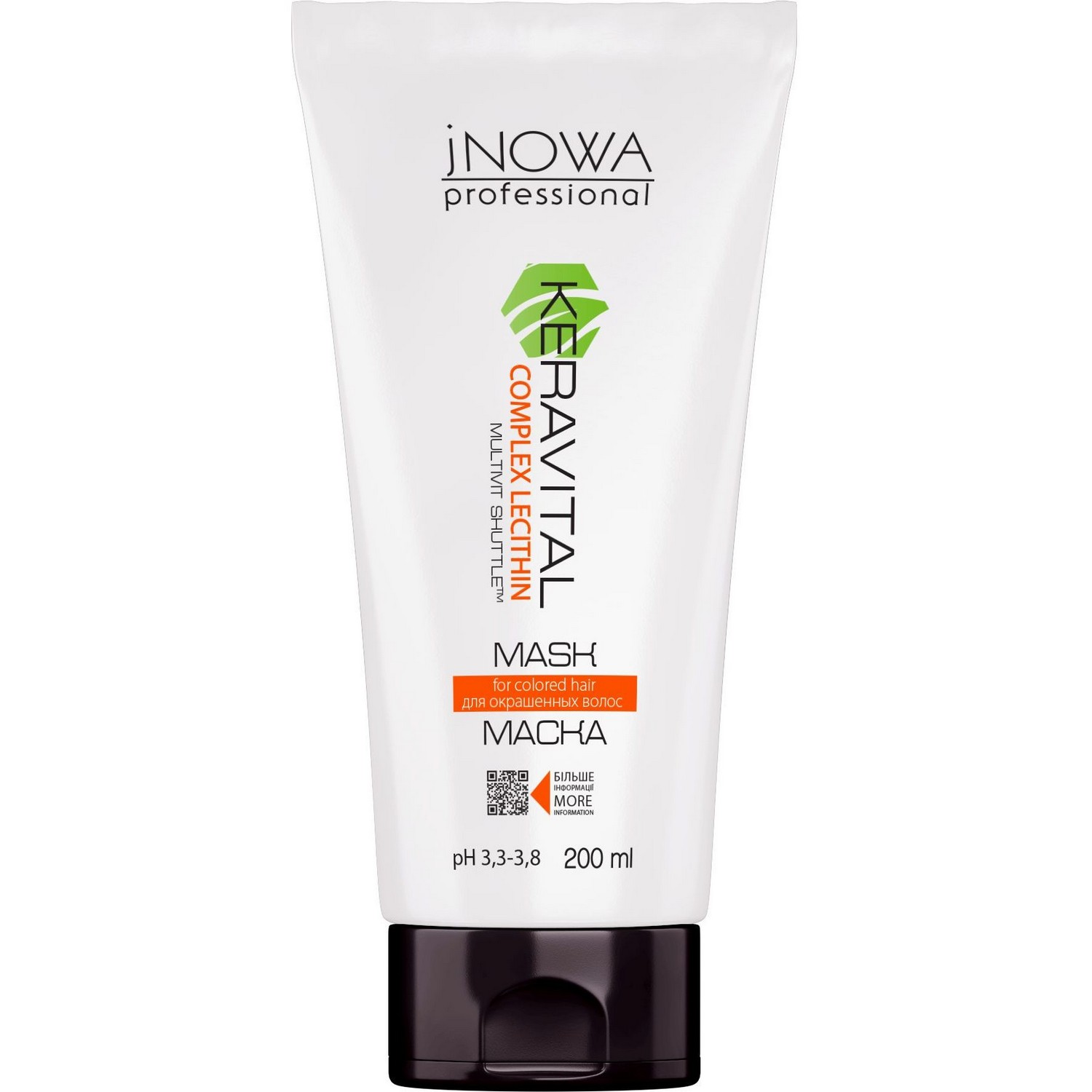 Маска jNOWA Professional Home Care Keravital для фарбованого волосся, 200 мл - фото 1