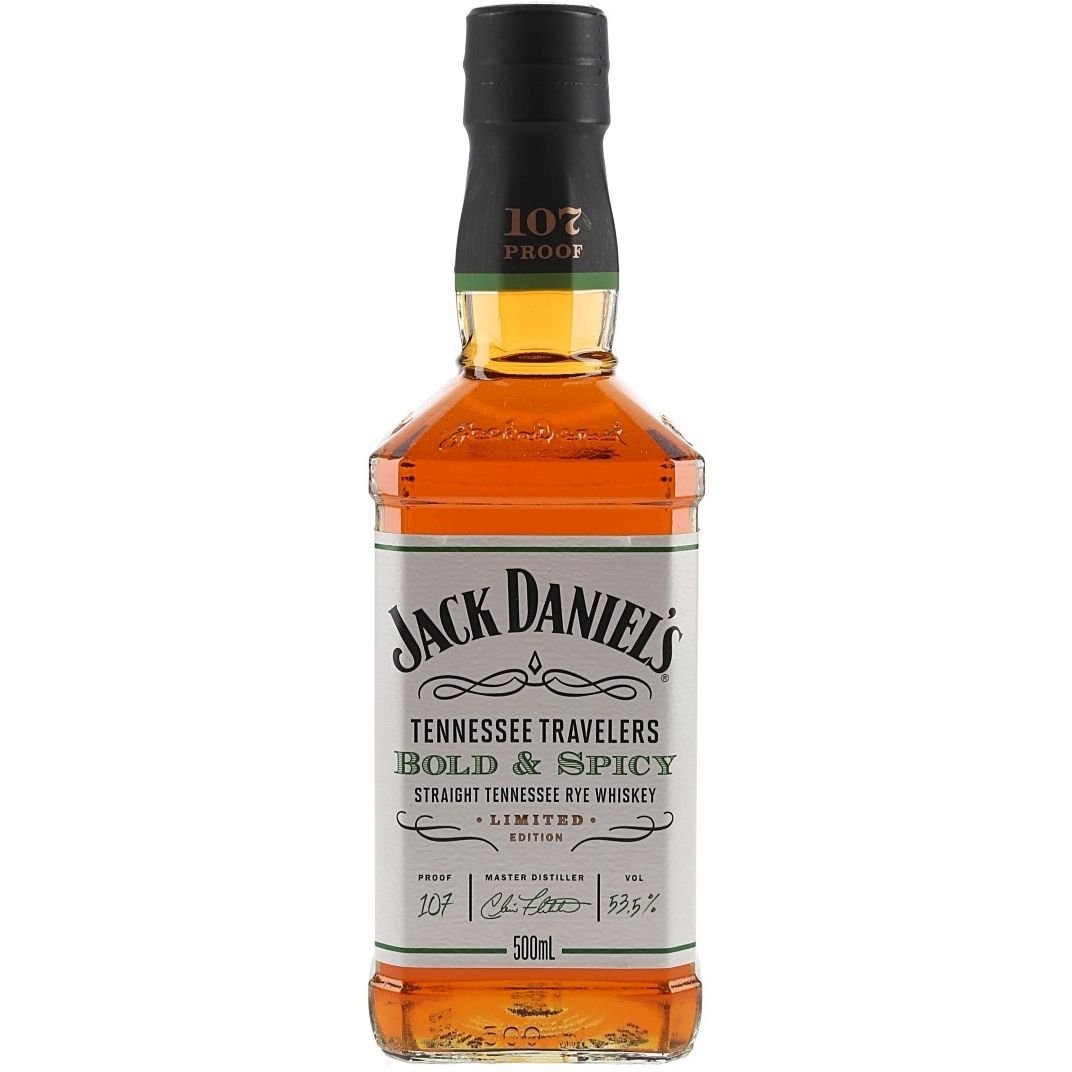Виски Jack Daniel's Tennessee Travelers No 2 Bold&Spicy Straight Tennessee Rye Whiskey, 53,5%, 0,5 л - фото 1