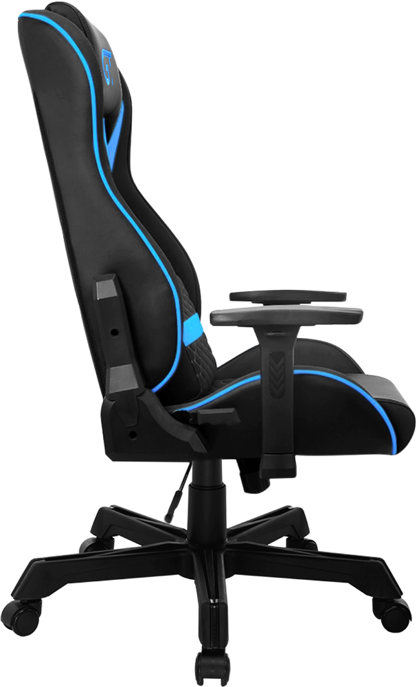 Геймерское кресло GT Racer черное с синим (X-2661 Black/Blue) - фото 3