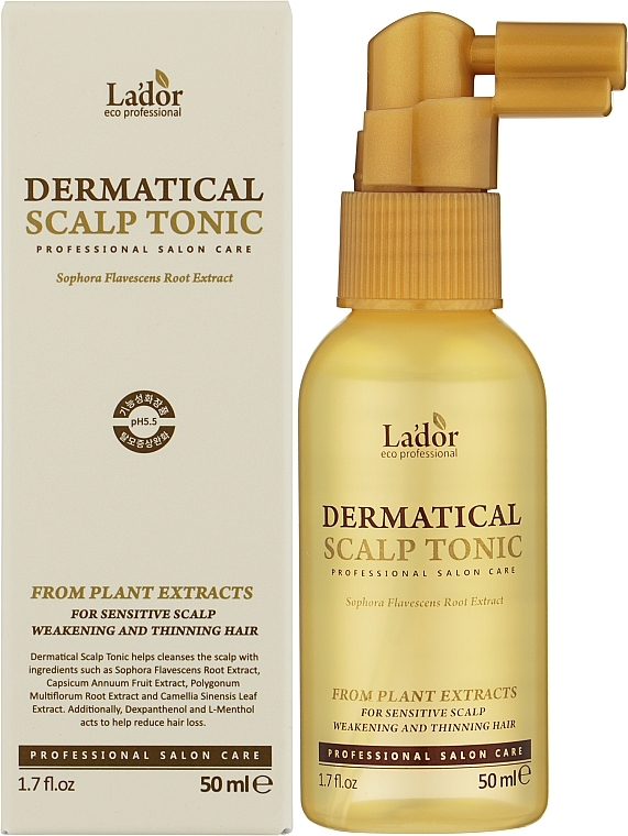 Тоник для кожи головы против выпадения волос La'dor Dermatical Scalp Tonic 120 мл - фото 2