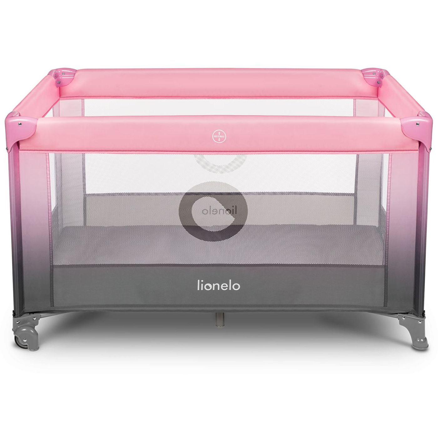 Манеж-кроватка Lionelo Stefi Pink Ombre, розово-серый (LO-STEFI PINK OMBRE) - фото 2