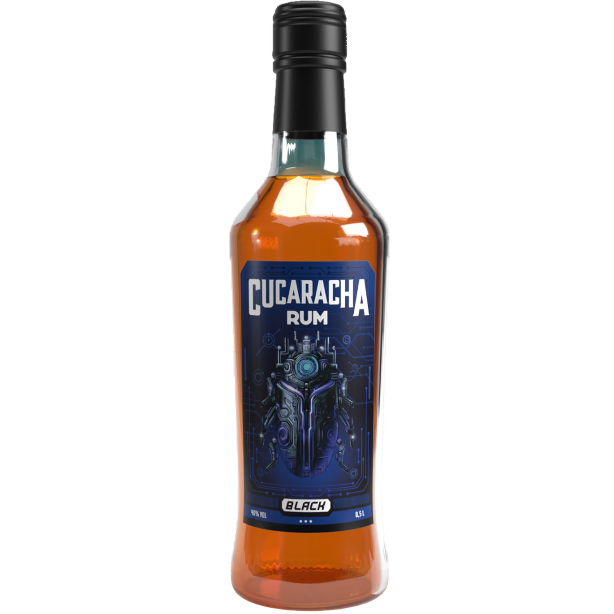 Ром Cucaracha Black 40% 0.5л - фото 1