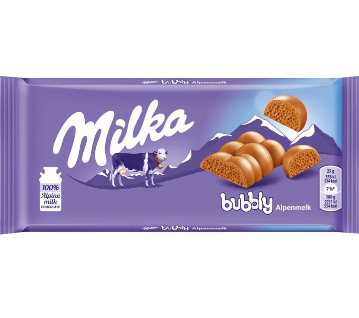 Шоколад молочний Milka Bubbles, 100 г (911050) - фото 1