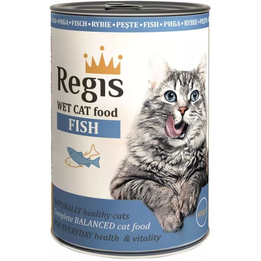 Вологий корм для котів Regis, з рибою, 415 г - фото 1