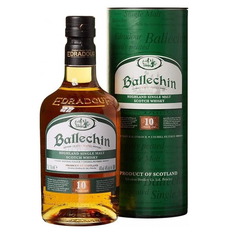 Виски Ballechin 10 yo, в тубусе, 46%, 0,7 л - фото 1