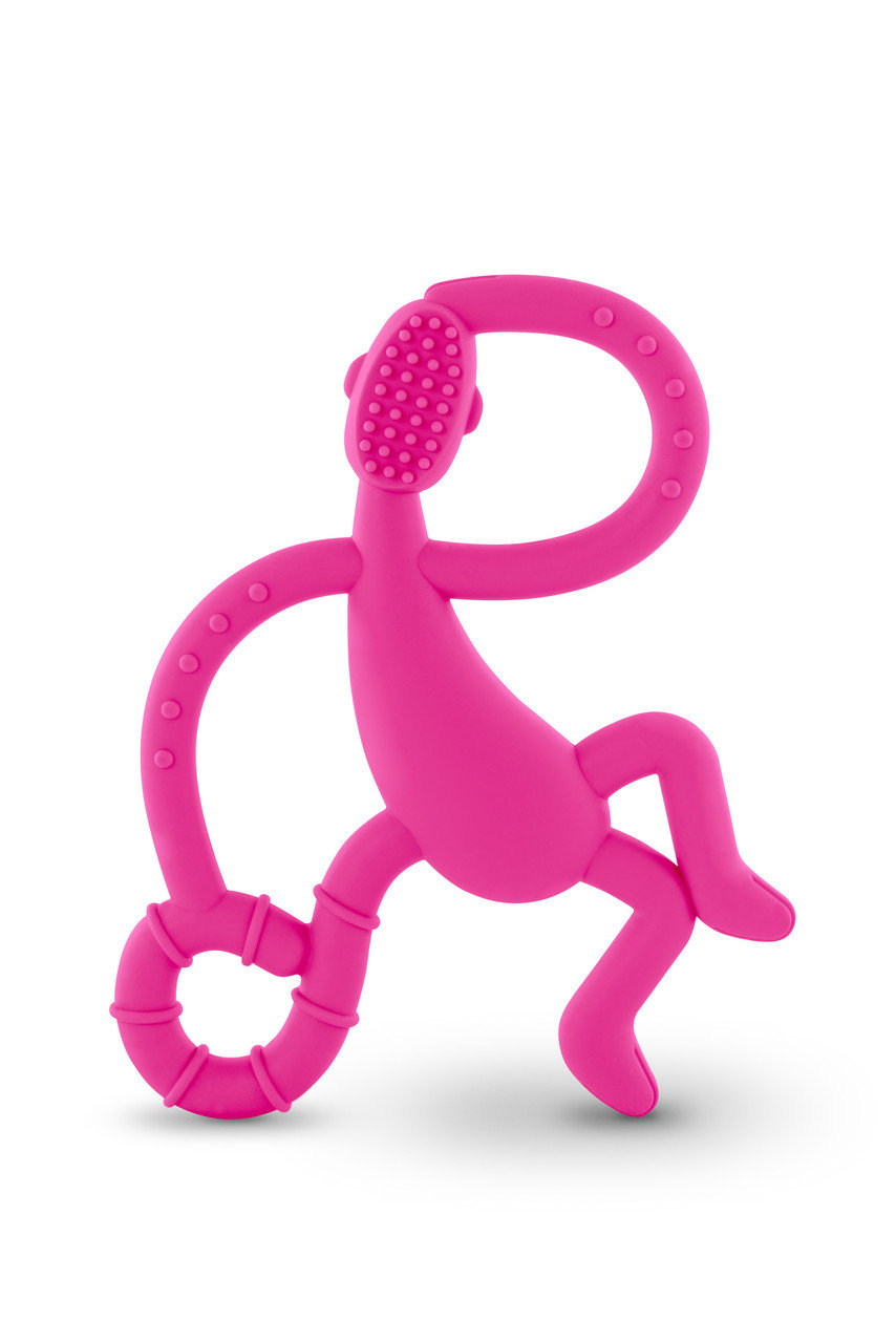 Игрушка-прорезыватель Matchstick Monkey Танцующая Обезьянка, 14 см, розовая (MM-DMT-003) - фото 2