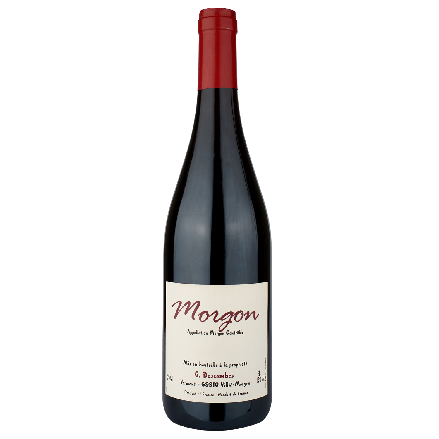 Вино Georges Descombes Morgon 2020, червоне, сухе, 0,75 л (W6770) - фото 1