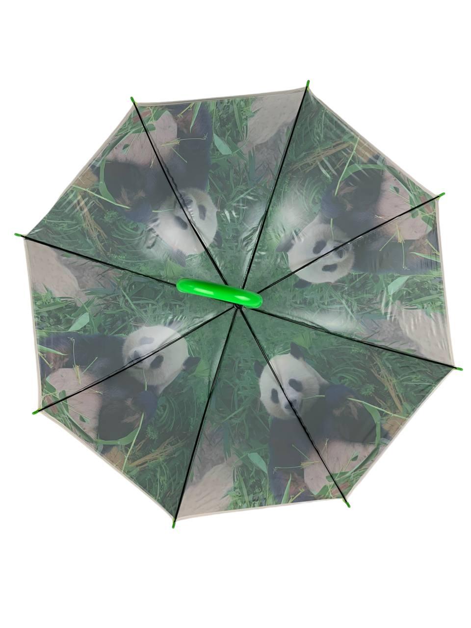 Жіноча парасолька-палиця напівавтомат Swift 97 см зелена - фото 4