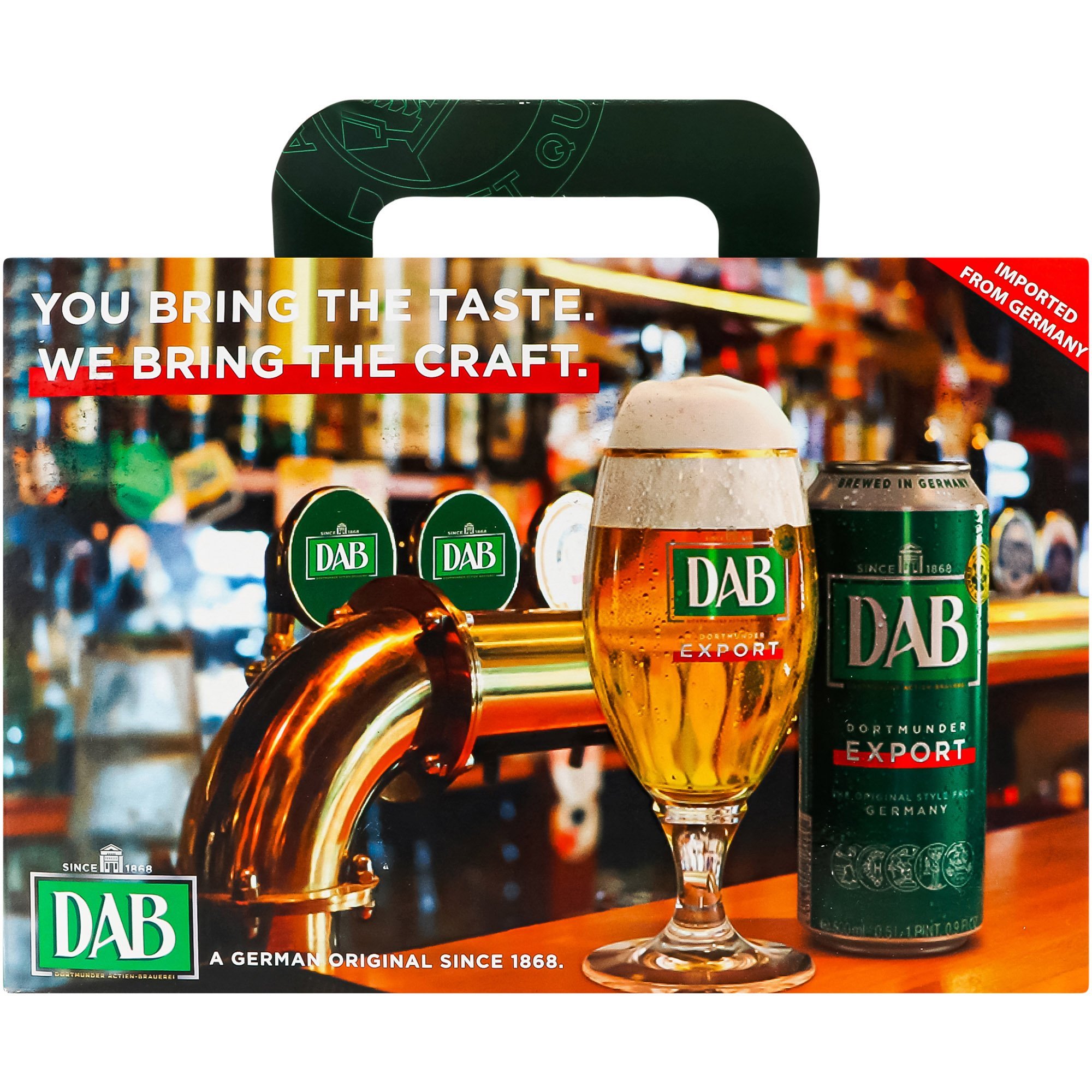 Набор: пиво DAB Export 0.5 л + DAB Wheat Beer 0.5 + DAB Maibock 0.5 + DAB Ultimate Light 0.5 л ж/б - фото 1