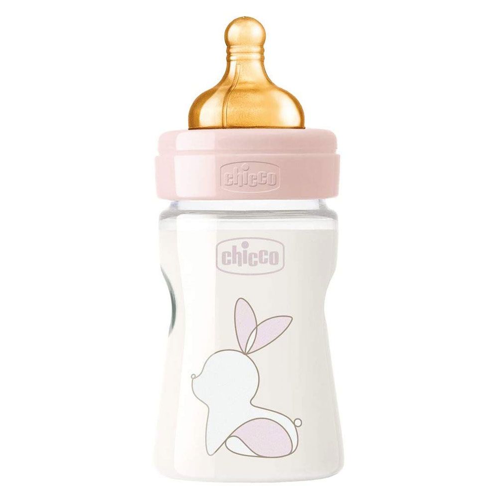 Бутылочка для кормления Chicco Original Touch, с латексной соской, 150 мл, розовый (27610.10) - фото 2