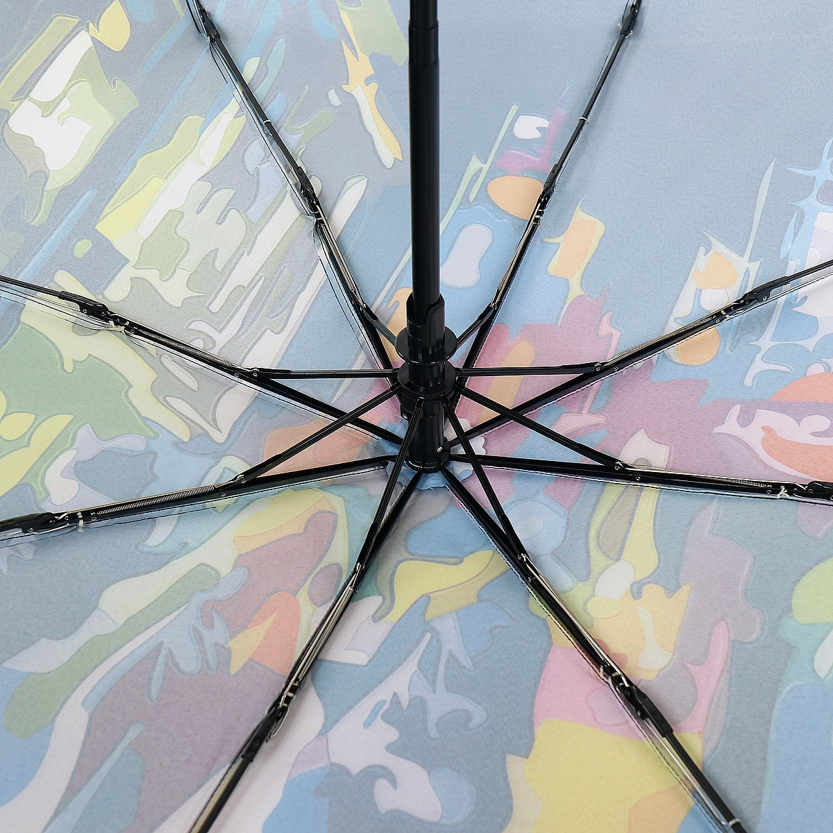 Жіноча складана парасолька повний автомат Trust 103 см різнобарвна - фото 4