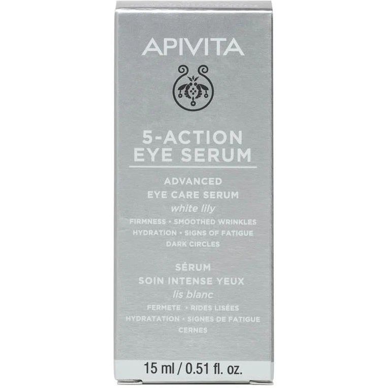 Сироватка інтенсивного догляду Apivita 5 Action Eye Serum 5 в 1 для шкіри навколо очей, 15 мл - фото 2