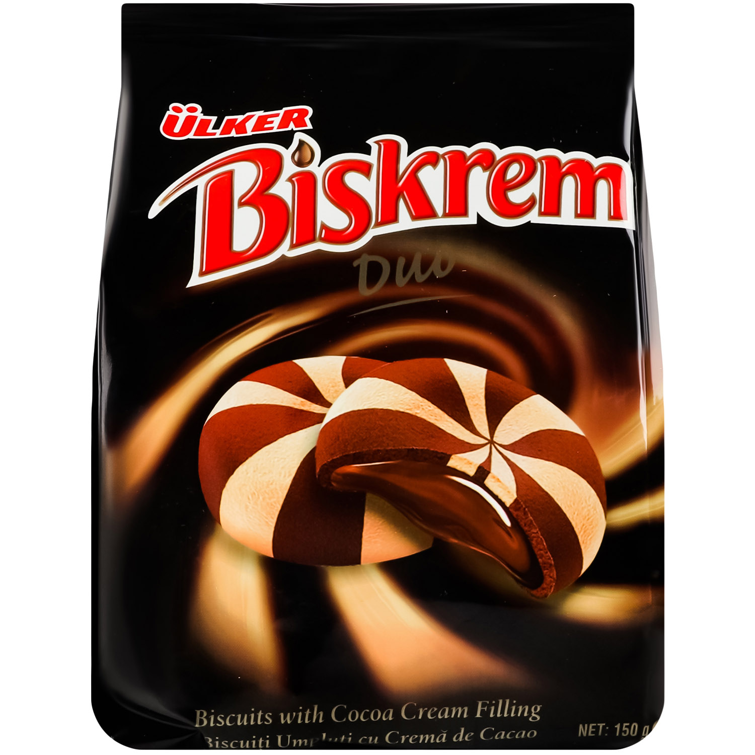 Печенье Ulker Biskrem Duo с какао-кремом 150 г (895519) - фото 1