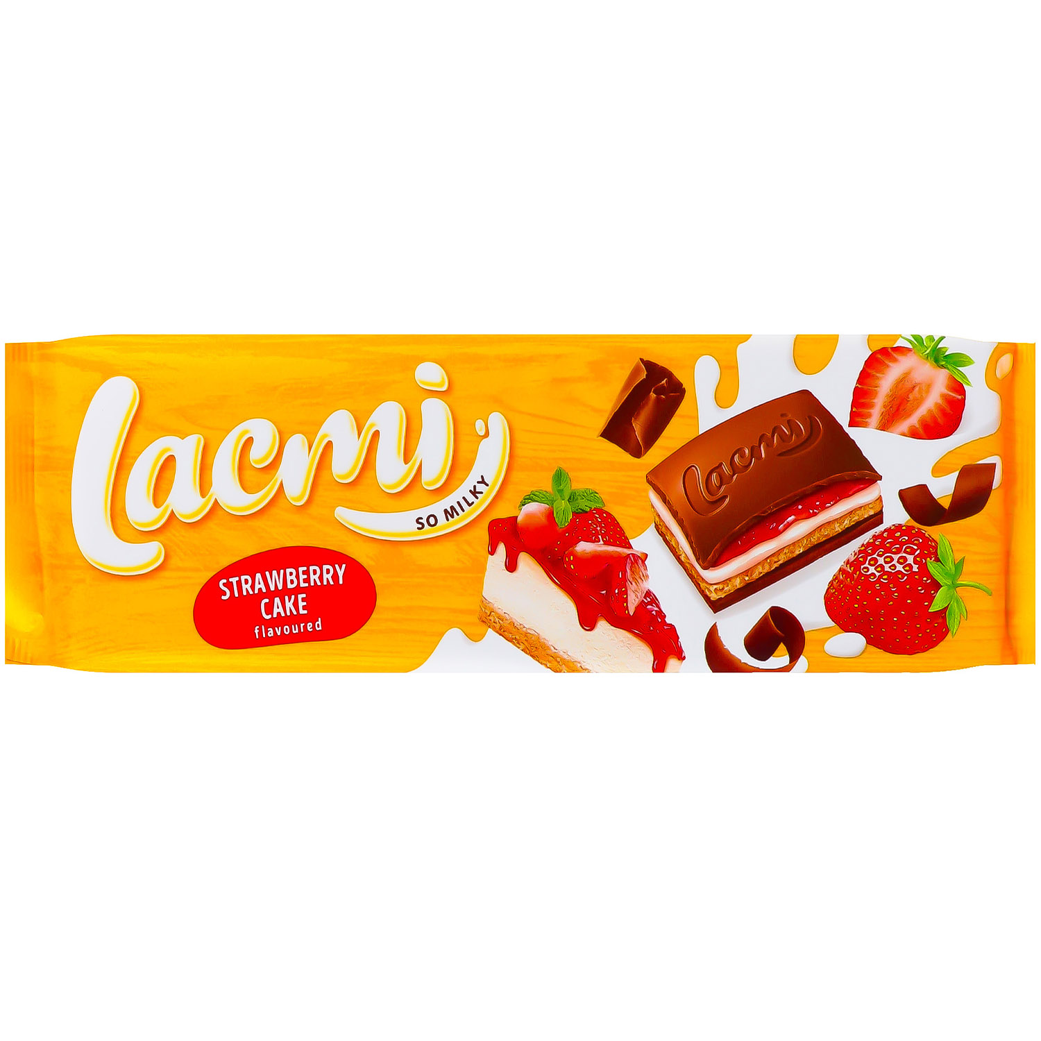 Шоколад Roshen Lacmi Strawberry Cake молочный 275 г (924960) - фото 1