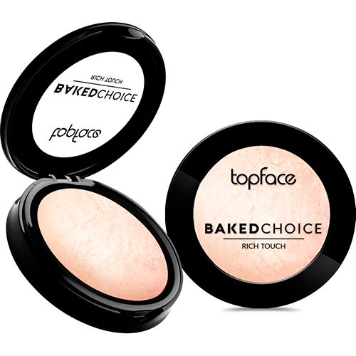 Хайлайтер запечений TopFace Baked Choice-Rich Touch Baked Highlighter PT702 101, 6 г - фото 1