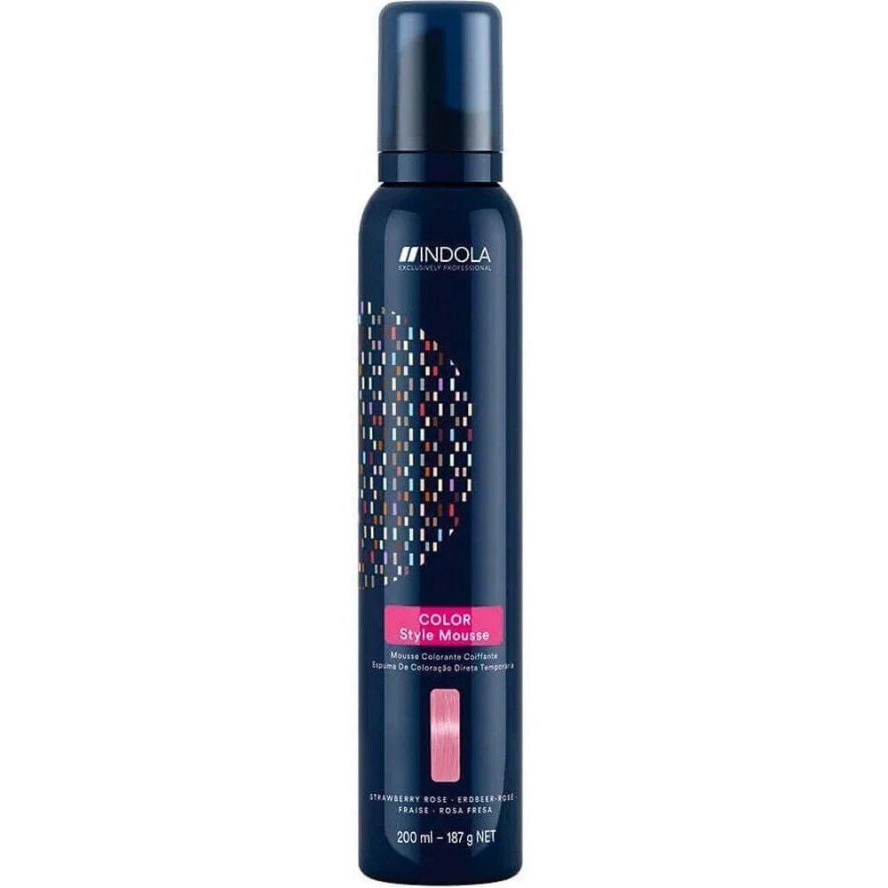 Мусс для окрашивания волос Indola Color Style клубнично-розовый 200 мл - фото 1