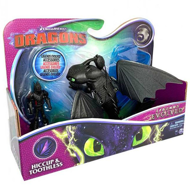 Игровой набор Dragons Как укротить дракона 3: Дракон Беззубик и викинг Иккинг (SM66621/6370) - фото 2
