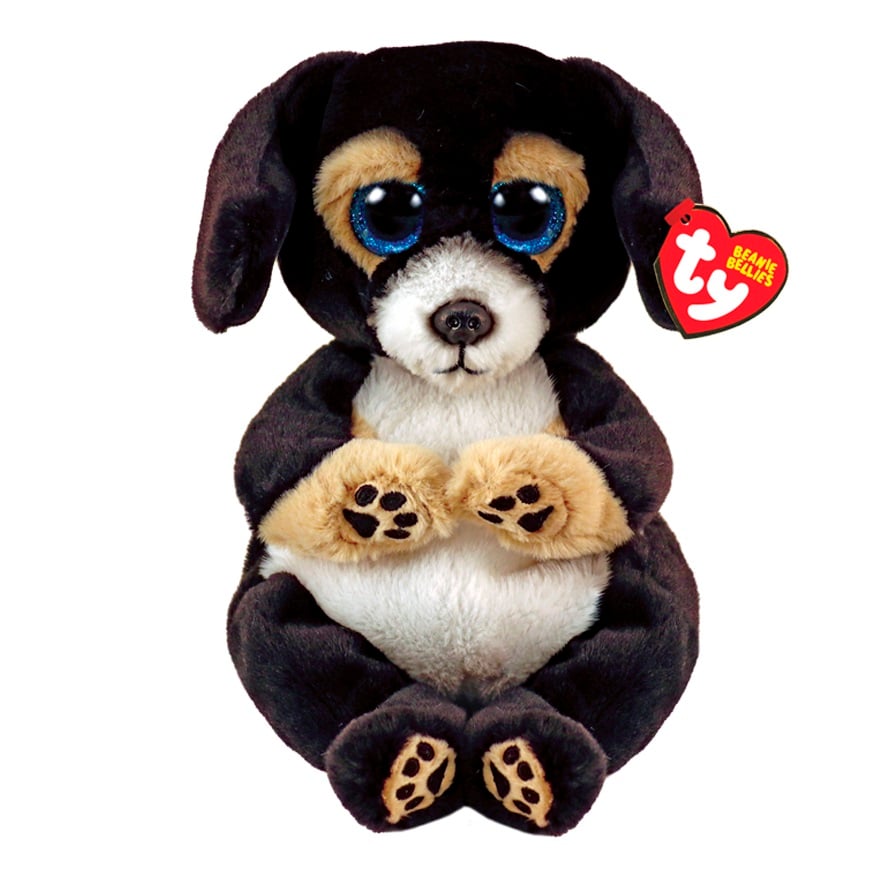М'яка іграшка TY Beanie Bellies Чорний Пес Dog, 22 см (40700) - фото 1