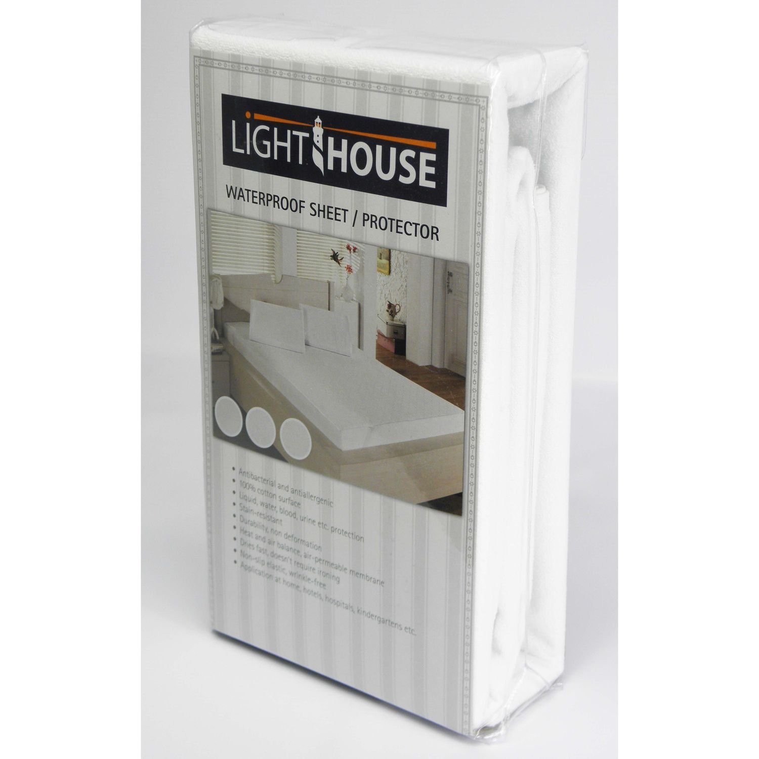 Наматрасник LightHouse Terry, водонепроницаемый, 200х160 см, белый (48797) - фото 7