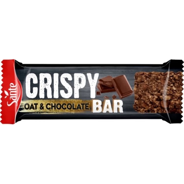 Батончик Go On Nutrition Crispy bar овсянка і шоколад 40 г - фото 1